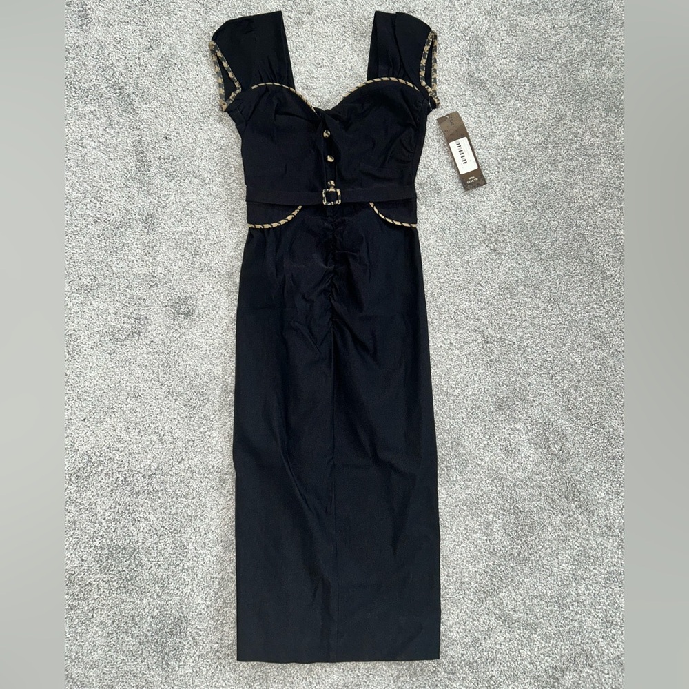 NWT Black and houndstooth boutique dress
